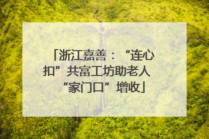 浙江嘉善：“连心扣”共富工坊助老人“家门口”增收